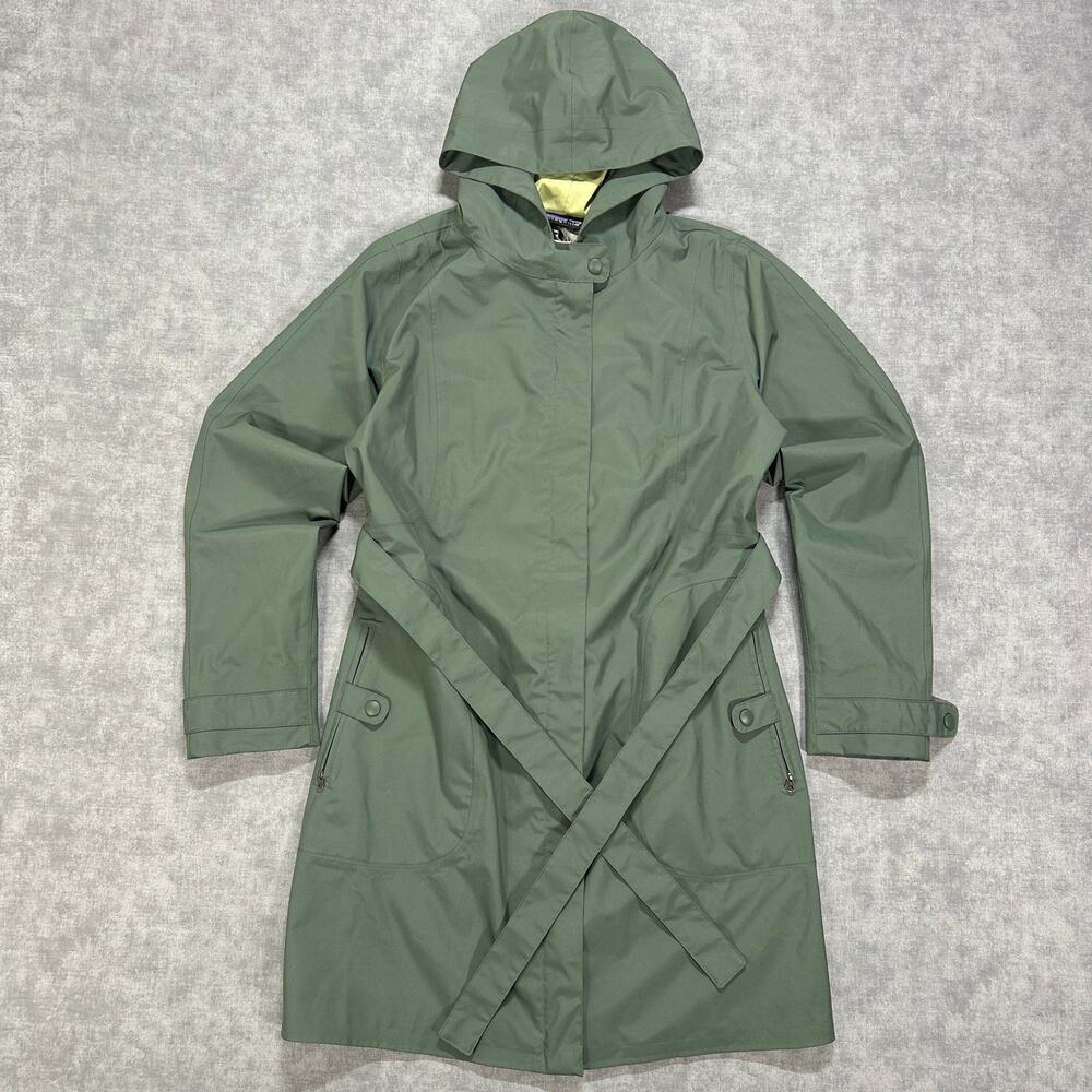 Patagonia Womens Fogbank Arborist Trench Coat H2No Waterproof Rain Jacket 27175